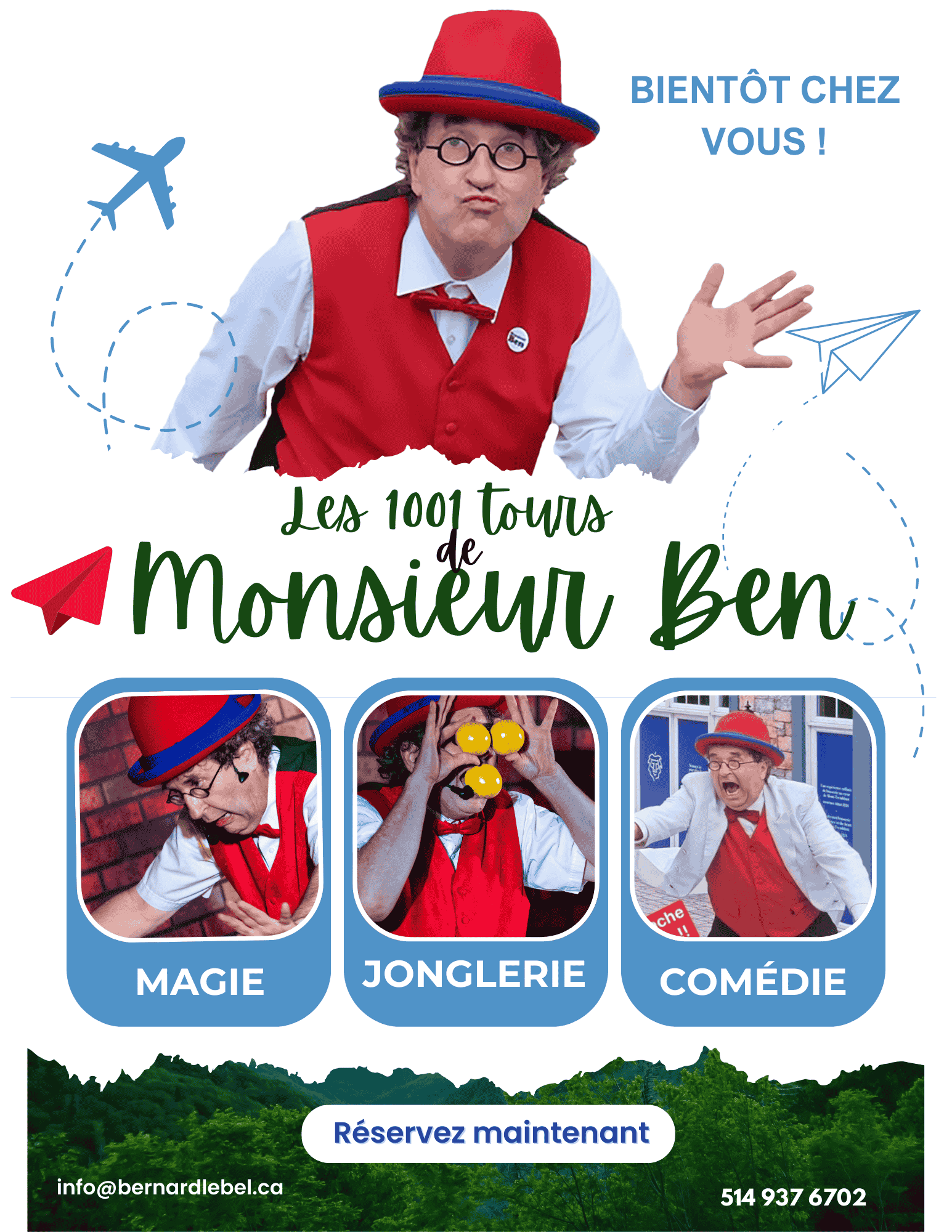 Spectacle participatif pour CPE avec clown, jonglerie et magie